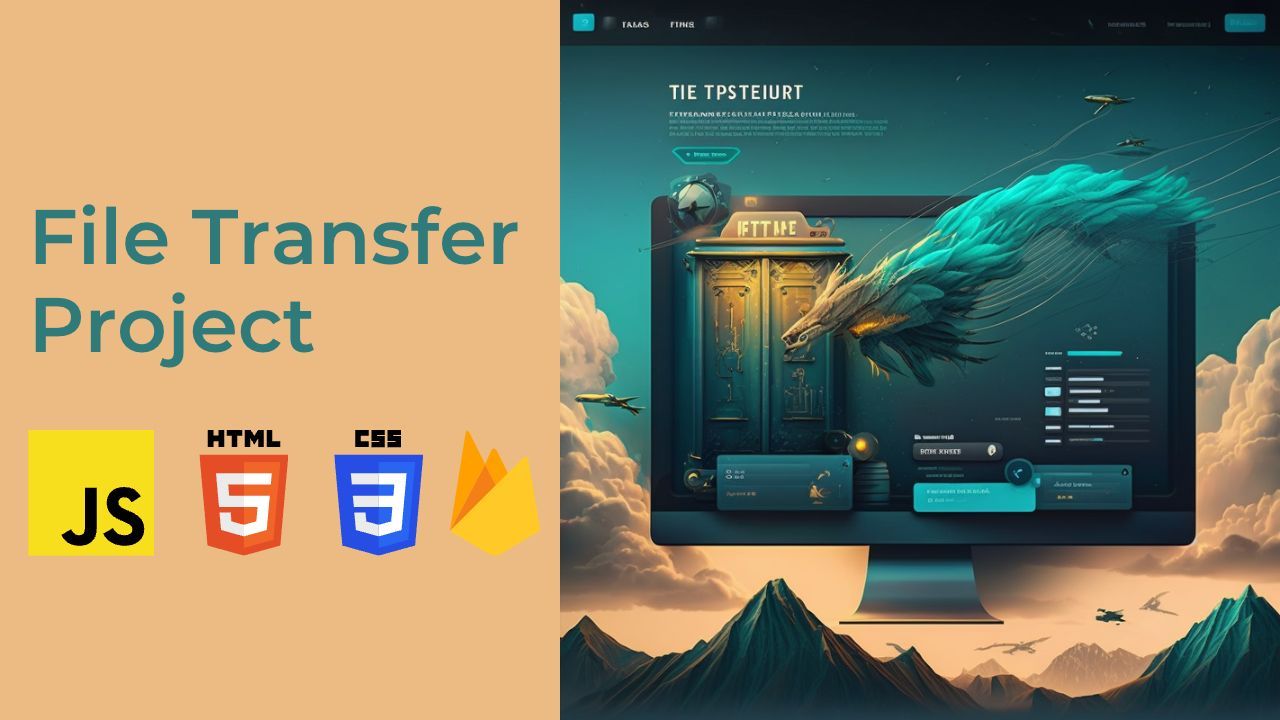 File Transfer Project in Javascript, HTML & CSS - Free Source Code | Firebase Backend